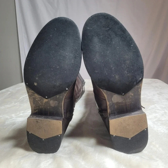 Wolverine Brown and Black Leather Knee-High Boots 6.5 - Picture 8 of 11